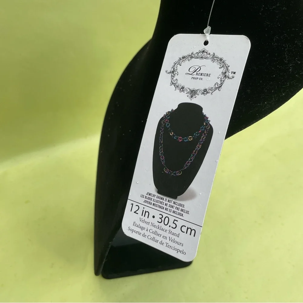 New black velvet necklace stand